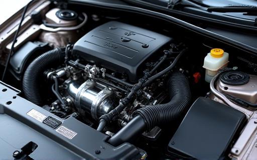 Photo of a clean and detailed car engine bay