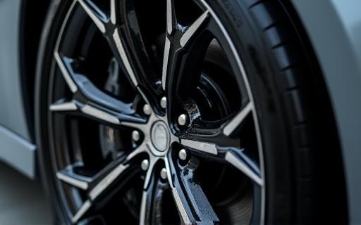 Close-up of a perfectly cleaned and dressed wheel