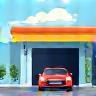 Illustration of a car arriving at a car wash