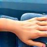 Illustration of a hand washing a car