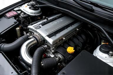 Clean car engine bay after service